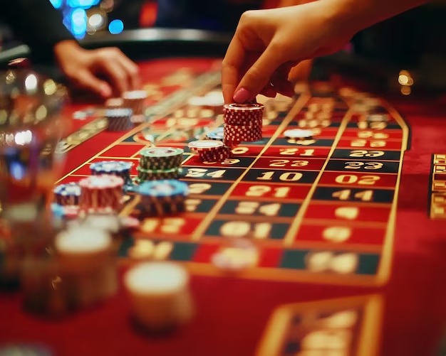 Live football and casino game selection interface